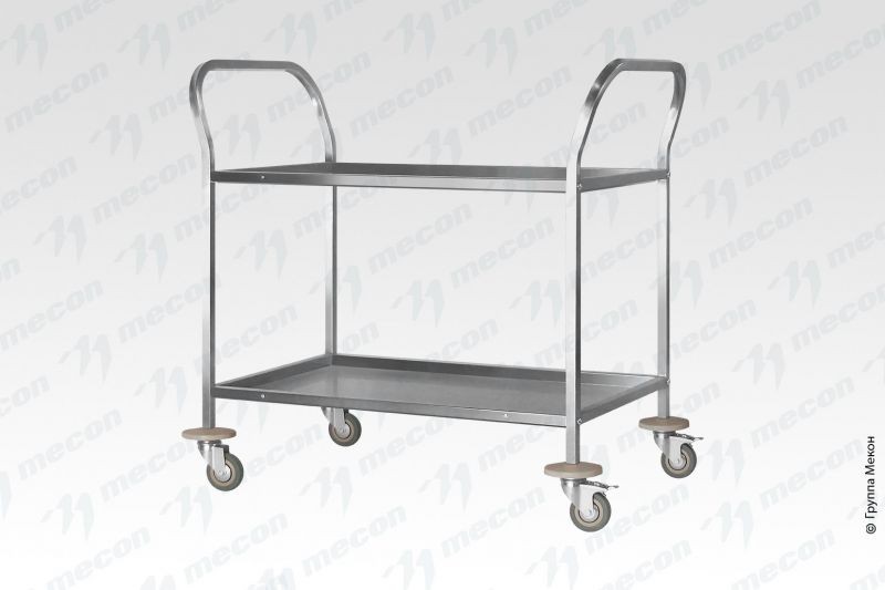 Тележка для сервировки ТДСп - 800*500*860 "Profi Inox", 2 уровня Тележка для сервировки ТДСп - 800*500*860 "Profi Inox", 2 уровня