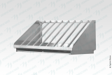 Сушка для крышек вертикальная СКВн - 600*400*260 "Norma Inox", нерж. сталь, 11 ячеек
